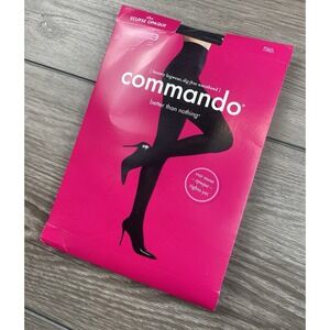 Commando Women's The Eclipse Opaque Tights 110 Black Size Large New